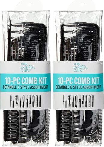 KISS Professional 10-pc Comb Set-Detangle & Style Assortment in Kuwait