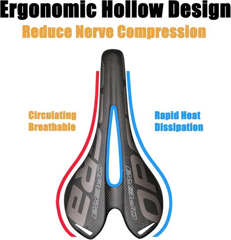 Bike Seat Carbon Bike Saddle Carbon Fiber Bicycle Seat Mountain Super Lightweight Road Bike Saddle Cycling MTB Saddles for Womens and Mens Front Seat in Kuwait
