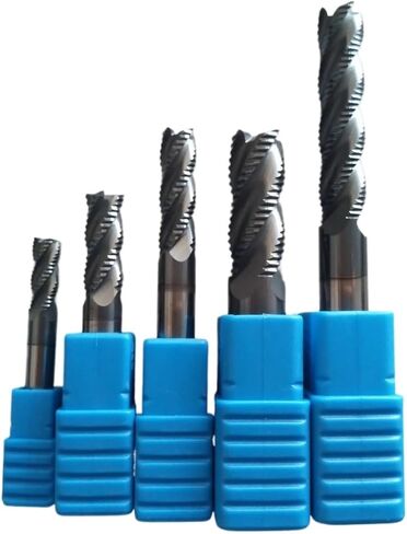 4mm 6mm 8mm 10mm 12mm Shank 4 Flute HRC45/55/60 Roughing End Mill Spiral Bit Milling Tools CNC Corn Endmills Router Bits(HRC45,D6x15x50L) in Saudi Arabia