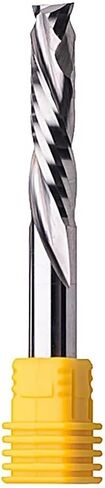 3.175 6 8 مم قاطع طحن كربيد شانك 2 الفلوت لأعلى أسفل النجارة الطاحونة طاحونة CNC Bits Bits Compression Lendmill للخشب (12.7x6x28mm) in Saudi Arabia