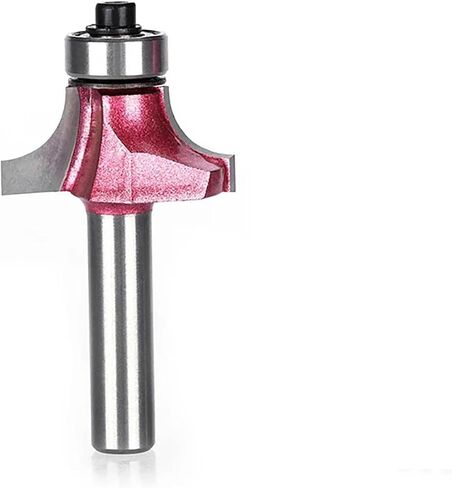 8mm Shank Radius Round Cove Box Bit CNC Round Nose Carbide Router Bits with Bearing for Woodworking End Mill(H0602816) in Saudi Arabia