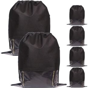 DIOMMELL Set of 6 Dustproof Drawstring Bags Dust Covers Large Non-Woven Fabric Cloth Storage Pouch String Bag for Handbags Purses