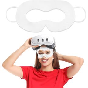 TamBee VR Eye Mask Disposable Face Pad Compatible with Apple Vision Pro Sweat Mask Sweat Guard for Meta Quest 3 Oculus 2 10Pcs