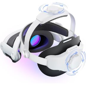 حزام رأس Mytrix Comfort لـ Meta Quest 3، ملحق بديل لحزام Elite قابل للتعديل لـ Oculus Quest 3، استبدال حزام سماعة الرأس VR الخالي من الضغط من أجل غمر الألعاب لفترة أطول