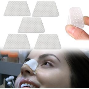 Thermoplastic Nasal Splints,Nose Brace Fracture, External Nose Support Protector for Rhinoplasty Septoplasty Surgery, ENT, Orthopedic Immobilization, 5pcs-M Size (B)