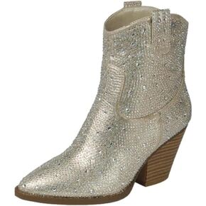Women's Rhinestone Western Cowboy Booties