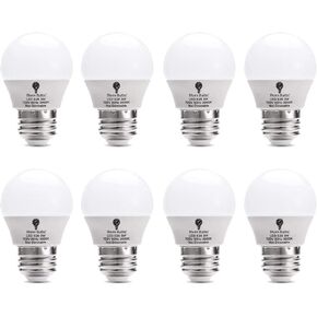 8 عبوات BlueX 3W LED لمبات الإضاءة G14 3000K أبيض دافئ - ما يعادل 25W - قاعدة E26 120V - مصابيح إضاءة ليلية صغيرة لغرفة النوم، مروحة السقف، مصباح الطاولة، المطبخ، تركيبات القلادة، غرفة الطعام in Kuwait