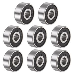 uxcell 16pcs 625-2RS Deep Groove Ball Bearings, Chrome Steel Z2 Double Rubber Sealed Bearing 5mm x 16mm x 5mm