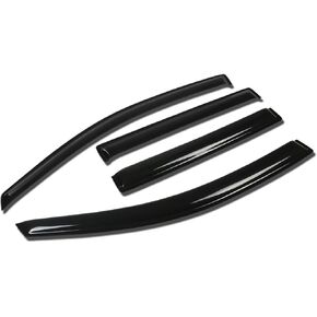 DNA MOTORING WVS-077 4pcs Vent Window Visor Deflector Rain/Sun Guard Compatible with 04-10 QX56 / 05-14 Armada