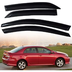 4PCS Side Window Visors Rain Guard Deflectors Replacement for 2009-2013 Corolla