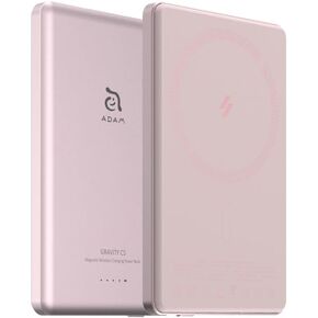 ADAM ELEMENTS Magnetic Wireless Charger – Gravity C5 - Magnetic Wireless Charging Power Bank for iPhone 12/13/14/15 Series & AirPods Series (Blue)