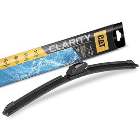 Cat C2.0 Windshield Wipers Blades 3pc Set Heavy Duty Automotive Replacement Windshield Wiper Blades Premium Beam Design, Front Pair PLUS Rear Wiper All Season Silent Clean Streak-Free Rubber 3-Piece