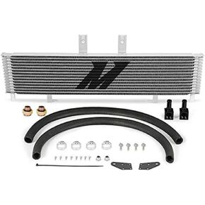 Mishimoto MMTC-DMAX-03SL Transmission Cooler Compatible With Chevrolet/GMC Duramax 6.6 LB7/LLY 2003-2005 Silver