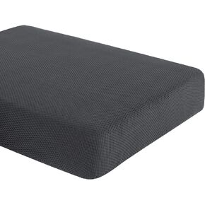 Couch Cushion Cover Stretch RV Seat Cover Cushion Knit Slipcover Furniture Protector Reversible Cover in Living Room for Settee (Loveseat Cushion, Grey)