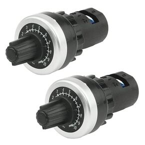 WMYCONGCONG 2 PCS LA42DWQ-22 22mm 10K Ohm Variable Speed Drive Potentiometer Rotary Potentiometer Inverter Converter (10K)