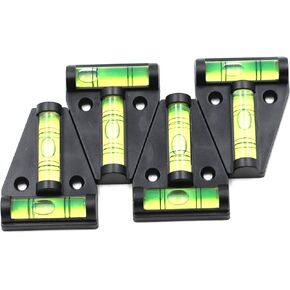 4 Pcs 58x44x13mm High Accuracy Bullseye Level Bubble T Shaped Bubble Spirit Level/Tripod with Mounting Hole