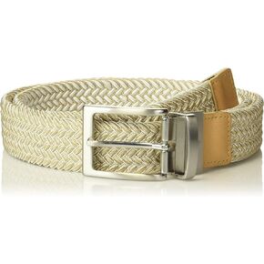 Johnston & Murphy Men's Reversible Woven Stretch Knit Belt