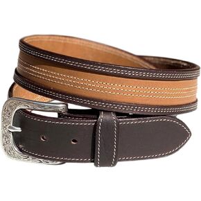 Durango Mens Murphy Two Tone Leather Belt