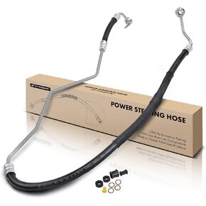 A-Premium Power Steering Pressure Hose Line Assembly Compatible with Mazda CX-7 CX7 2007 2008 2009 2010 2011 2012, 2.3L Gas, Pump To Rack/Gear