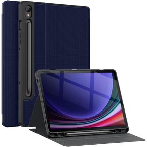 Soke Case for Samsung Galaxy Tab S9 2023 [SM-X710/X716B/X718U]-Premium Shock Proof Stand Folio Case, Multi-Viewing Angles, Soft TPU Back Cover for Galaxy Tab S9 11 inch Tablet, Red