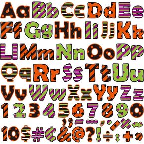260pcs Bulletin Board Letters for Classroom 4" Letters Combo Pack Set Groovy Retro Hippie Classroom Decorations Boho Daisy Alphabet Numbers Symbols Letters for Bulletin Board Cutouts Card for Classroo