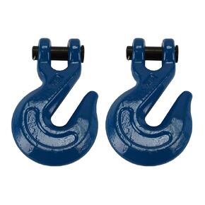 TEMCo 2 Lot 1/2" Chain Grab Hook Pin Clevis Rigging Tow Transport Truck Trailer Grade 70