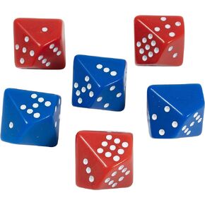 LEARNING ADVANTAGE Subitizing Dice - Set of 6 - Hands On Math Manipulative - Teach Early Numeracy - Math Games for Kids