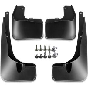 A-Premium Set of 4PCS Mud Flaps Splash Guards Mudguards Mudflaps with Hardware Kits Accessories Compatible with Toyota RAV4 2016-2018, Black Color, Front and Rear(Driver & Passenger Sides)