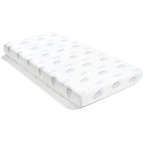 Sleepytime Sloth Organic Cotton Fitted Crib Sheet, 52"x 28" x 9", Gray