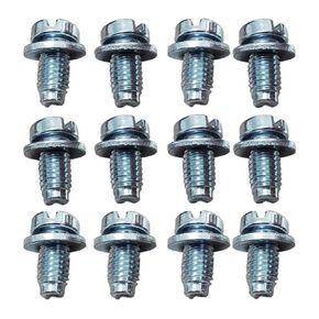 Fan Shroud Screws, 6x10mm, Pack of 12 Screws for VW Beetle Super Beetle Karmann GHIA Type II (Bus) Type 3 Thing