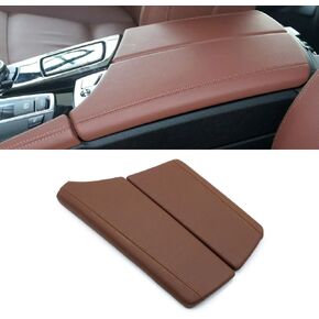 for BMW 5 Series Center Console Armrest Box Cover, Central Leather Armrest Lid Storage Case Cover Replacement Trim for BWM F10 F11 F18 520 523 525 528 530 2010-2017 (Beige)