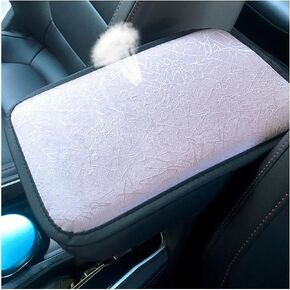 Car Armrest Storage Box Mat, Automotive Four Season Comfortable Waterproof Anti-Scratch Center Console Seat Cover Protector, Interior Decor Accessories Universal for Vehicle SUV Truck (Blue)
