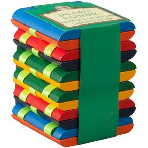 House of Marbles Jacob's Ladder, the Colourful Retro Wooden Flap Ladder, a Sensory Fidget Learning Toy with a Magical Illusion Effect, a Popular Classic for Birthday Party Goodie Bags