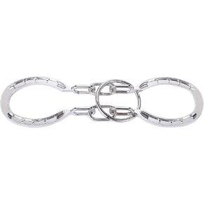 Traditional Brain Teaser, Classical Metal Horseshoe Puzzle (Silver, Normal)