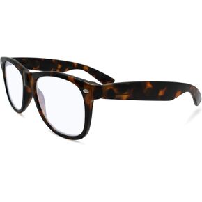 Black Thick Frame Oversized Reading Glasses Men 1.0 To Look Trendy With Clear Vision - Sturdy & Durable Glasses For Men to Fit All Face Shapes - Comfy Readers For Men - Mens Reading Glasses 1.0