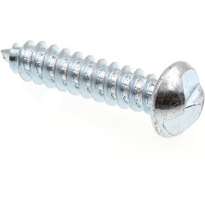 Prime-Line 9027891 Sheet Metal Screw, One Way, #12 X 1 in, Zinc Plated Steel, Pack of 100