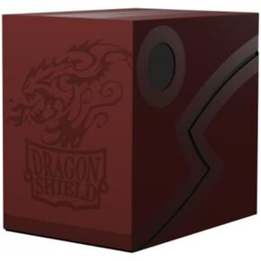 Dragon Shield Card Deck Box – Blood Red/Black 150CT – Durable and Sturdy TCG, OCG Card Storage – Compatible with MGT, Magic The Gathering, Commander Decks, Pokemon, Yugioh