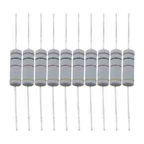 10pcs Metal Oxide Film Resistors 5W 5% Tolerance 10 Ohm Resistor for DIY Electronic Projects and Experiments
