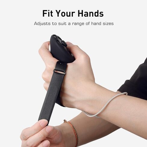 ملحقات مقابض التحكم Kuject Design لـ Quest 3، غطاء مقبض سيليكون مع أشرطة مفصل قابلة للتعديل وفتحة إشارة، واقي أغطية وحدات التحكم باللمس VR (أسود) in Kuwait