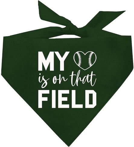 باندانا كلب البيسبول My Heart is On That Field (1044 أسود، مقاس واحد) in Kuwait