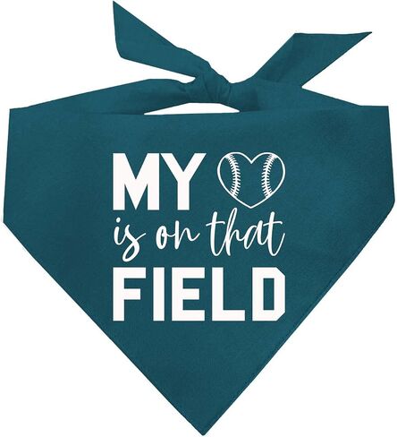 باندانا كلب البيسبول My Heart is On That Field (1044 أسود، مقاس واحد) in Kuwait