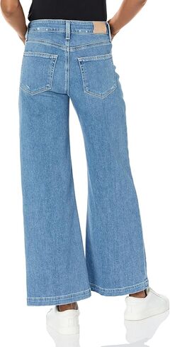 PAIGE Women's Anessa High Rise Wide Leg Above The Ankle in Say Anything in Saudi Arabia