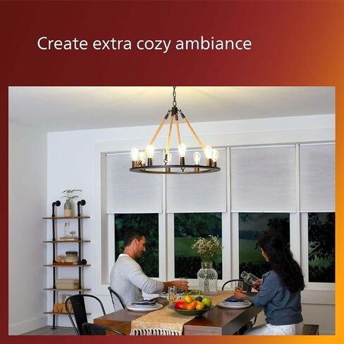 Vintage Flicker-Free Clear Spiral ST19 Bulb - Soft White 2700K - 4 Pack - 8W=75W - 800 Lumen - E26 Base - Dimmable - Eye Comfort Technology in Saudi Arabia