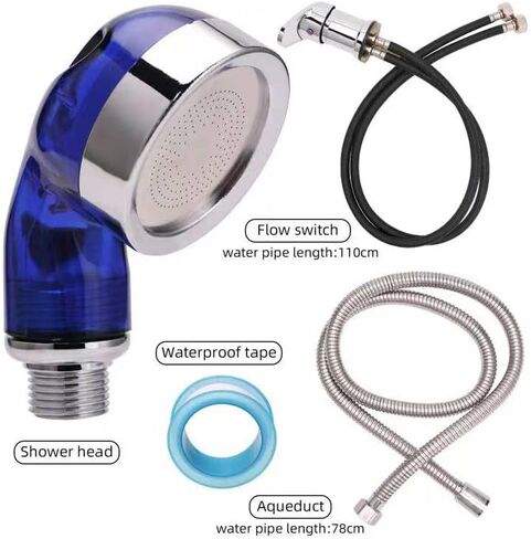 Shampoo Bowl Faucet, Salon Faucet for Barbershop Sink Shampoo Bed Chair Shower Replacement, Hot and Cold Mixer Shampoo Faucet (Blue) in Saudi Arabia