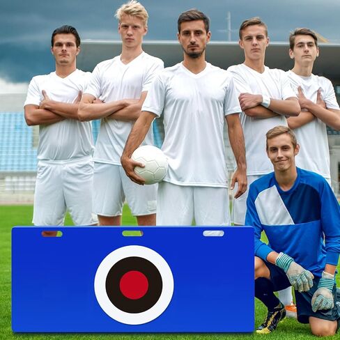 Deekin Soccer Rebounder Board Soccer Backboard 45" x 20" Foldable Football Wall Portable Soccer Trainer with Soccer Cones and Vinyl Stickers for Kids and Adults Passing and Shooting Practice in Saudi Arabia