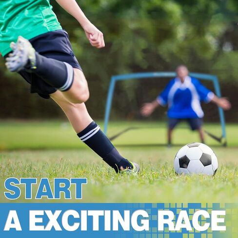 Portable Soccer Goals Set of 2-6x4FT Net with Carrying Bag & Target Gate for Easy Storage, Fun for Indoor Outdoor Backyard(6x4FT, 2 Pieces, Grey Blue) in Kuwait