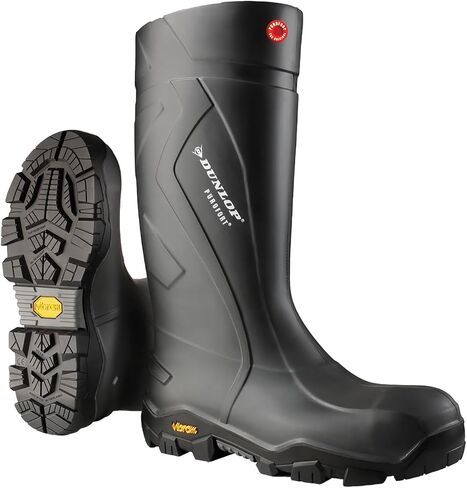 DUNLOP Protective Footwear, CC22A33, Purofort+ Expander Full Safety with Vibram Sole, 100% Waterproof, PVC, Lightweight and Durable in Saudi Arabia