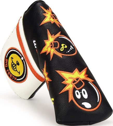 BIG TEETH Golf Blade Putter Cover Headcover Club Protector Magnetic Bar Closure for Scotty Cameron Taylormade Odyssey in Saudi Arabia