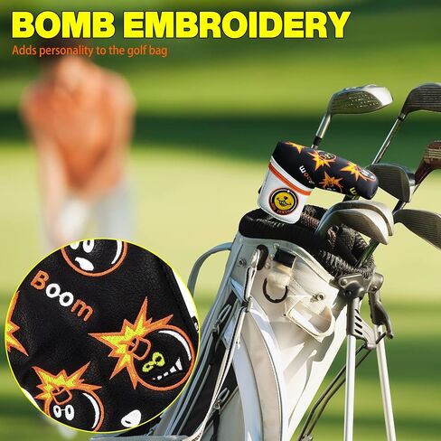 BIG TEETH Golf Blade Putter Cover Headcover Club Protector Magnetic Bar Closure for Scotty Cameron Taylormade Odyssey in Saudi Arabia