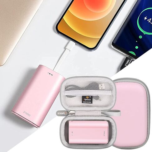 حافظة تخزين صلبة للسفر باللون الوردي من Aproca، لشاحن ساعة Apple iWALK، سعة 9000 مللي أمبير في الساعة، باور بانك فائق الصغر in Saudi Arabia